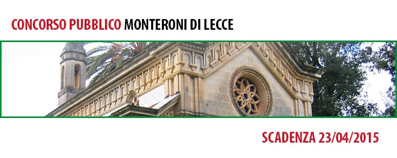 Città di Monteroni di Lecce: un posto di Istruttore Direttivo Contabile
