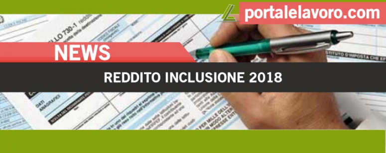 Reddito inclusione 2018